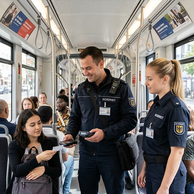 Fahrticket Kontrolleur